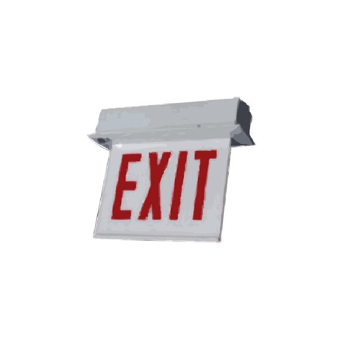 Sure-Lites ECHX Chicago Edge-Lit LED Exit Sign Trim, Recessed Mount