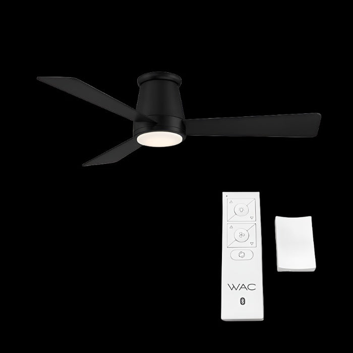 WAC F-037L Hug 52" Flush Mount Ceiling Fan with LED Light Kit