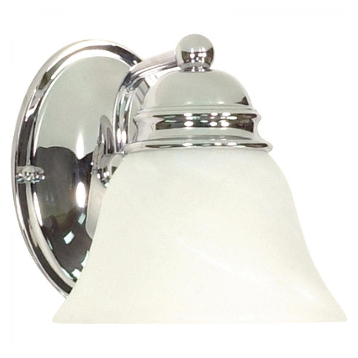 Nuvo Empire 1-lt 6" Vanity Light, Alabaster Glass
