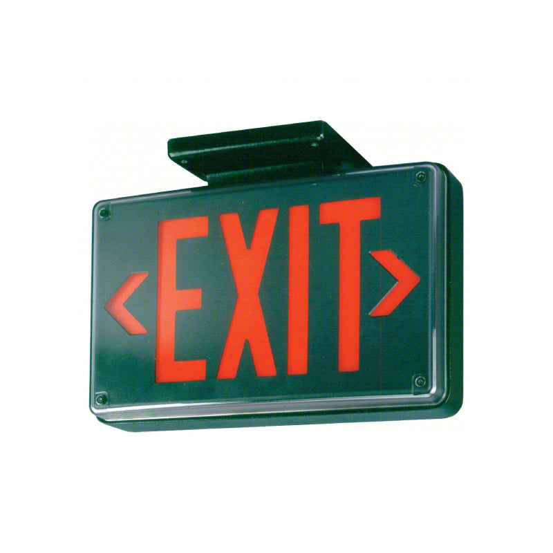 LITHONIA LV S 1 R 120/277 EXTREME BLACK EXIT SIGN