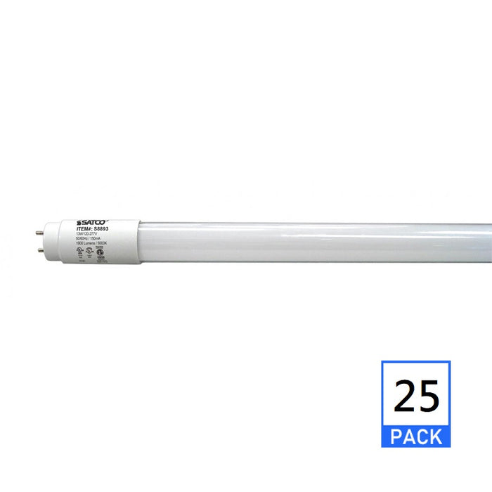 Satco S8893 13W 48" T8 LED Linear Bulb, 5000K, 25-Pack
