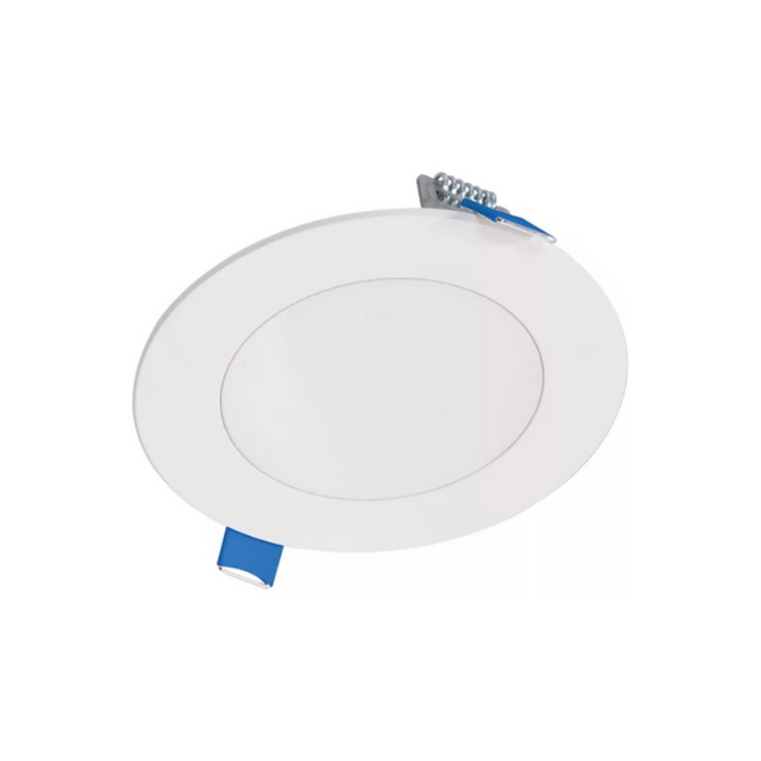 Halo HLBPH 4" Round Slim Smooth-Lens Canless LED Downlight, 6CCT Selectable, 120V, Matte White