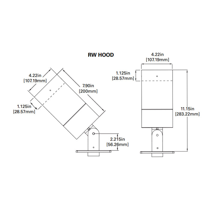 Lumiere Lanterra 1004-A1-RCS-RW 10W LED Accent Flood Light, Flood Optic, Outdoor Hood