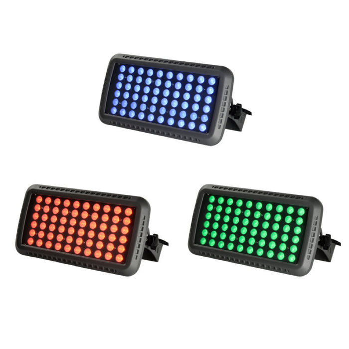 Sarin 10875 100W LED Flood Light, Up to 9000 lm, 100-277V, RGBW, Yoke Mount