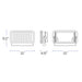Sarin 10875 100W LED Flood Light, Up to 9000 lm, 100-277V, RGBW, Yoke Mount