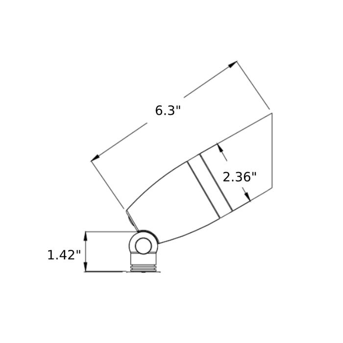 Westgate AD120-018 8W 120V LED Spot Light with Shroud, CCT Selectable