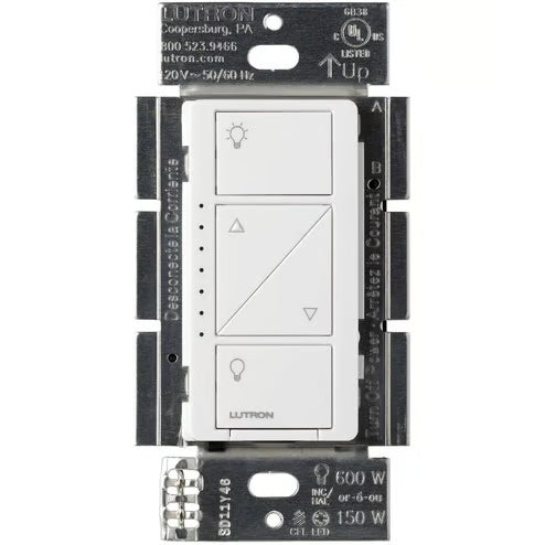 Lutron PD-6WCL Caseta Smart In-Wall Dimmer, 150 Watt Dimmable LED