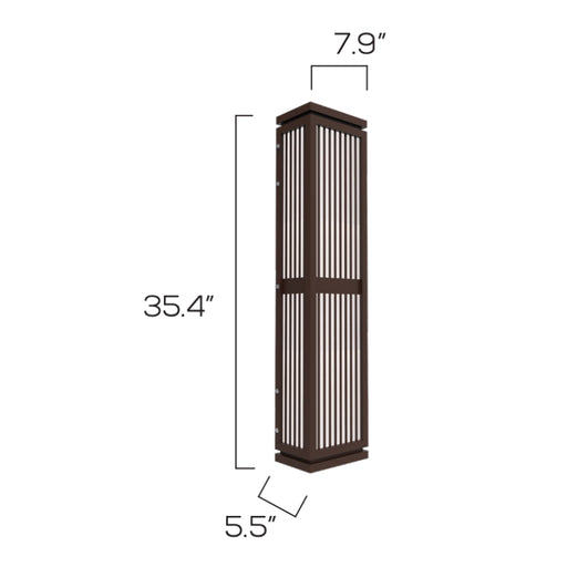 Sarin Colossal 11009 20W 35" Tall LED Outdoor Wall Sconce