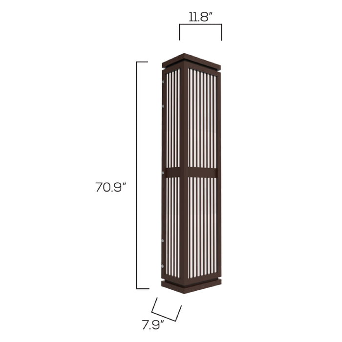 Sarin Colossal 11010 50W 71" Tall LED Outdoor Wall Sconce