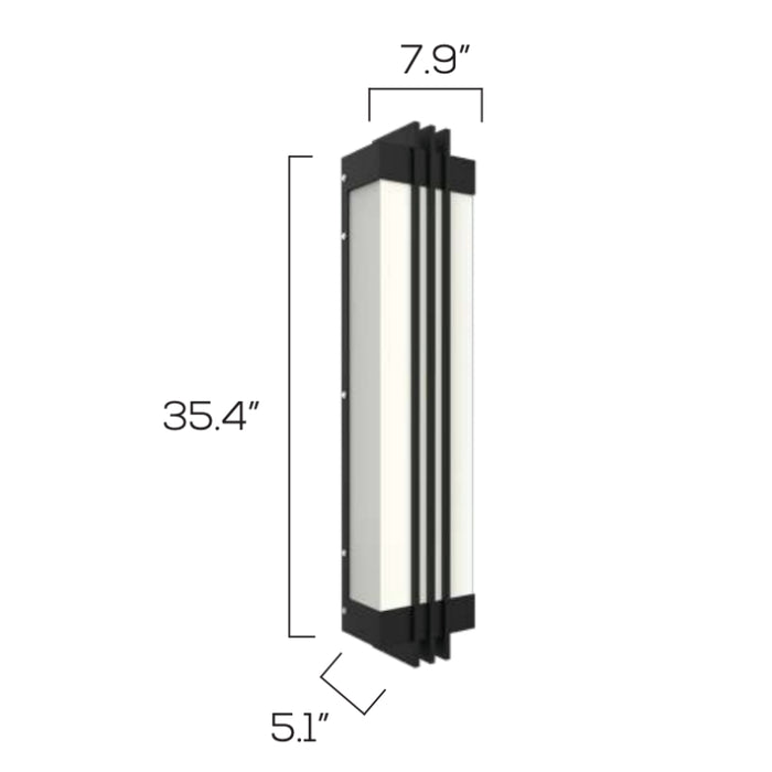 Sarin Colossal 11017 20W 35" Tall LED Outdoor Wall Sconce