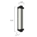 Sarin Colossal 11018 50W 71" Tall LED Outdoor Wall Sconce