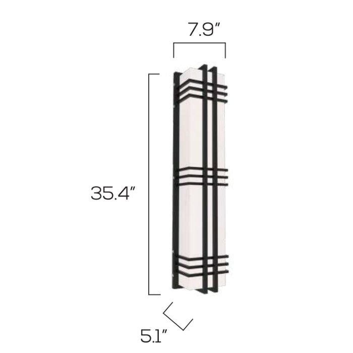 Sarin Colossal 11019 24W 35" Tall LED Outdoor Wall Sconce