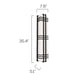 Sarin Colossal 11019 24W 35" Tall LED Outdoor Wall Sconce