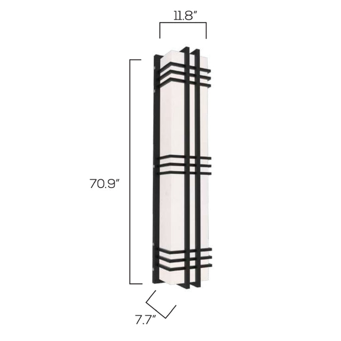 Sarin Colossal 11020 48W 71" Tall LED Outdoor Wall Sconce