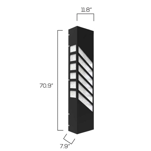 Sarin Colossal 11022 30W 71" Tall LED Outdoor Wall Sconce