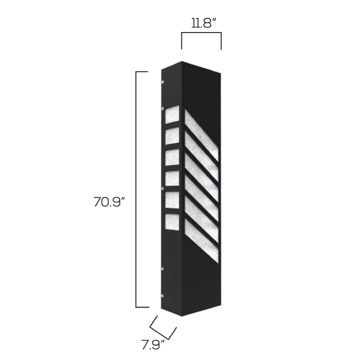Sarin Colossal 11022 30W 71" Tall LED Outdoor Wall Sconce