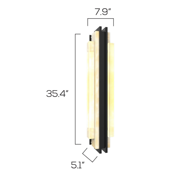 Sarin Colossal 11027 20W 35" Tall LED Outdoor Wall Sconce
