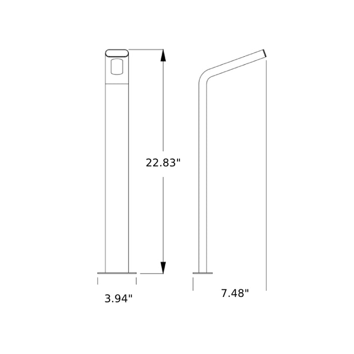 Westgate LAL-127 Lean 10W 12V LED Area Light