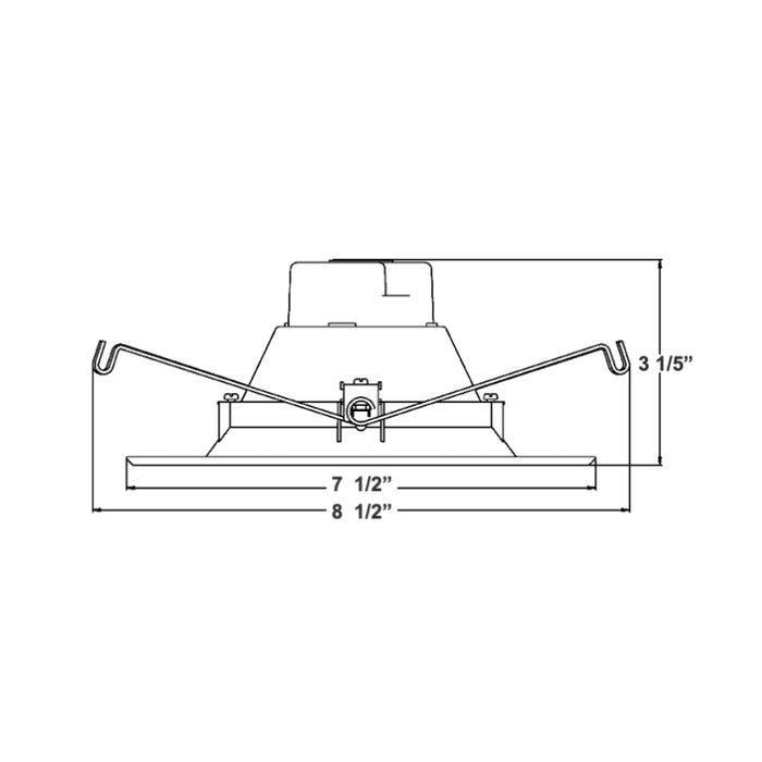 Westgate TC-RDPS6 6" LED Smart APP Compatible RGBW Smooth Recessed Light Trim