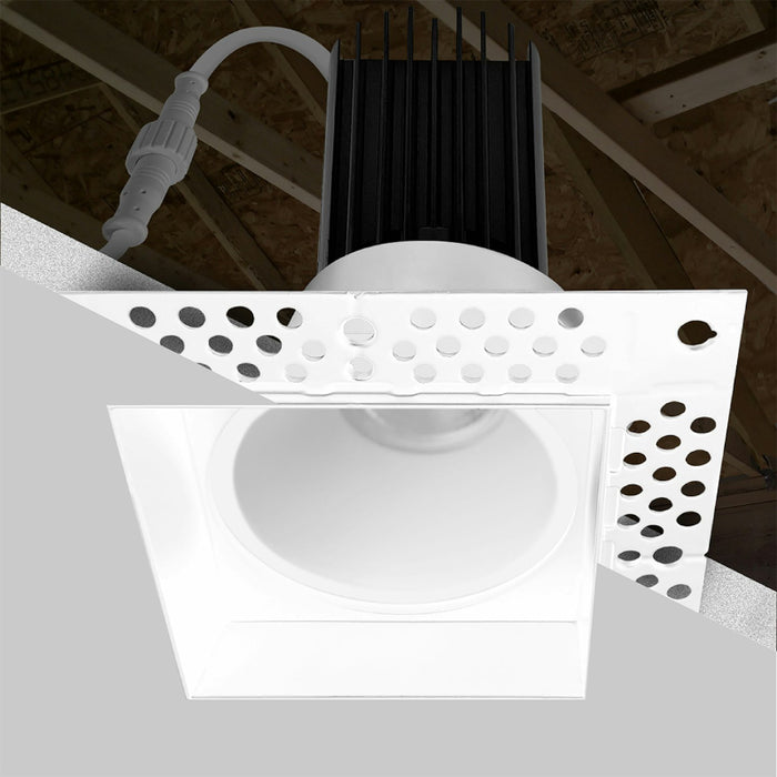 Envision LED LED-DLJBX-TML-2SQ Trimless-Line 2" 8W Square LED Downlight, 5 CCT Selectable