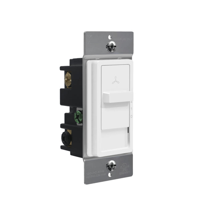 Enerlites 17007-F3 Single Pole 3-Speed Slide Fan Speed Control