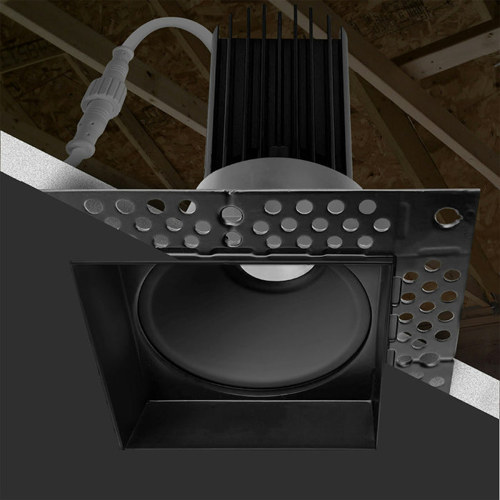 Envision LED LED-DLJBX-TML-2SQ Trimless-Line 2" 8W Square LED Downlight, 5 CCT Selectable