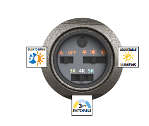 Lithonia Contractor Select OLB 8W LED Flood Light, 500/750/1000 Lumen, 3CCT Selectable, 120-347V