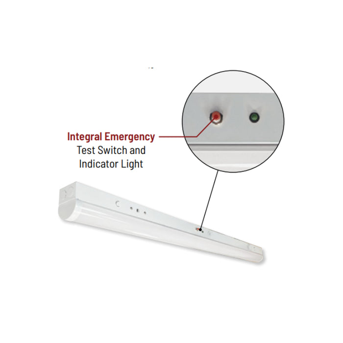 Nora NLSTR 8-ft 65W LED Tunable Strip Light with Integral Emergency and Motion Sensor, Selectable CCT