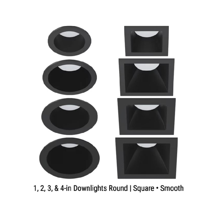 Halo ML3 3" Square Canless LED Downlight, Dim to Warm