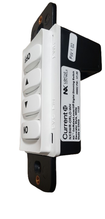NX Lighting Controls NXSWR NX Specialty Wall Switch, On/Raise/Lower/Off