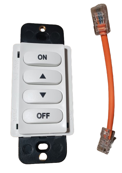 NX Lighting Controls NXSWR NX Specialty Wall Switch, On/Raise/Lower/Off