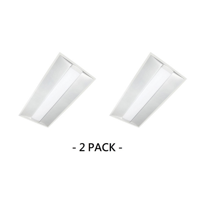 Metalux Achieva Recessed 24ARS 2x4 LED Center Basket Troffer, Selectable CCT & Lumens 120-277V