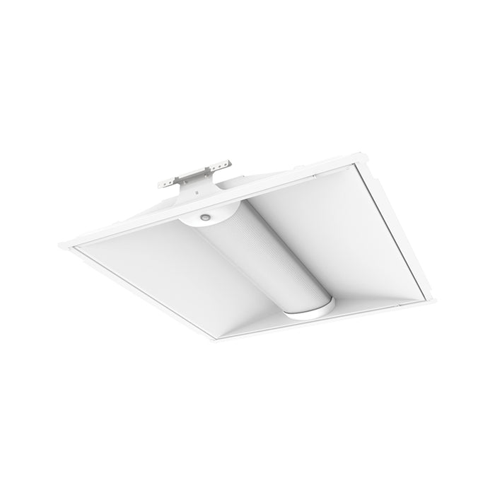 Lithonia 2BLT2R 2x2 26W LED Troffer Relight Kit, 3300 Lumens, 3500K, Curved Linear Prisms Diffuser, Dims to 10%, 80+ CRI, 120-277V