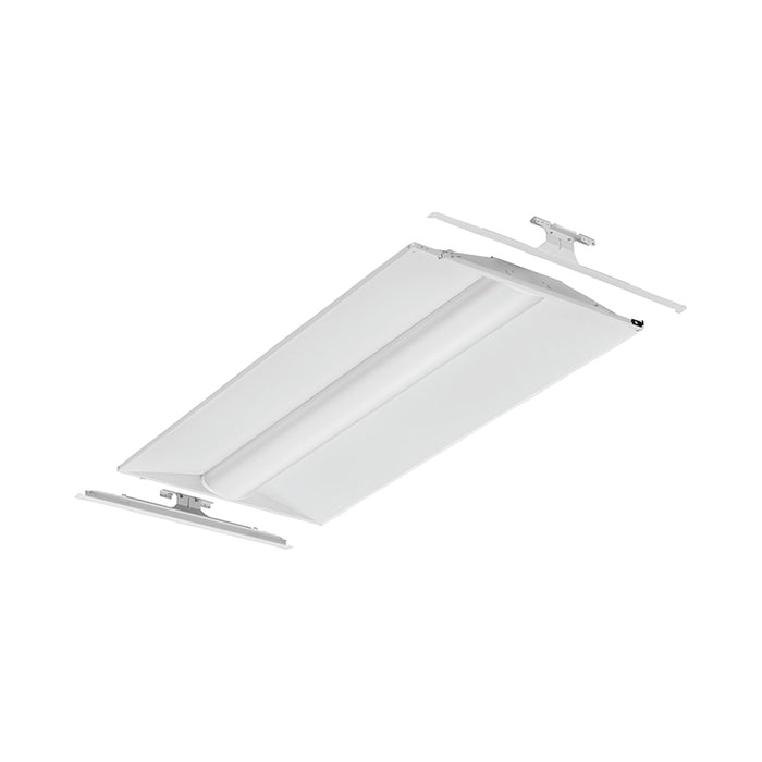 Lithonia 2BLT4R 2x4 29W LED Troffer Relight Kit, 4000 Lumens, Curved Linear Prisms Diffuser, 80+ CRI, 120-277V