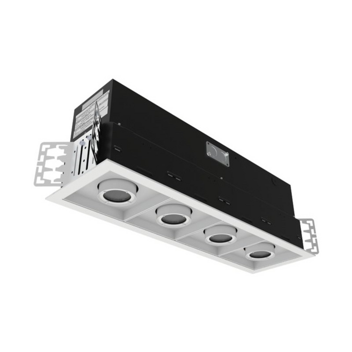 Halo Commercial HCM4 4-Head Adjustable Multiple New Construction Housing - Matte White