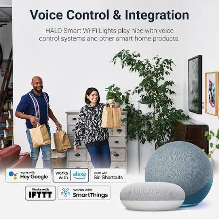 Halo RL56 WiZ Pro 5"/6" Smart Wi-Fi Retrofit LED Downlight Module, White Tuning, 120V, Wireless Dimming to 5%, Matte White