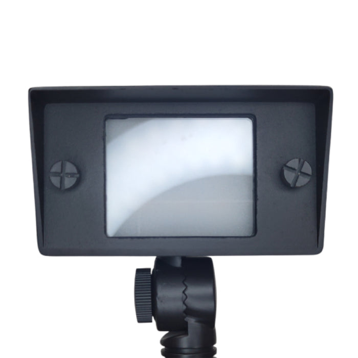 ABBA FPBCC04 2W-7W 12V LED Landscape Flood Light, 3 CCT, Brass