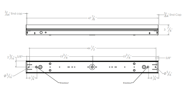 Oracle 4-OC1 4-ft Surface Mount Strip Light, Selectable Lumens, Selectable CCT