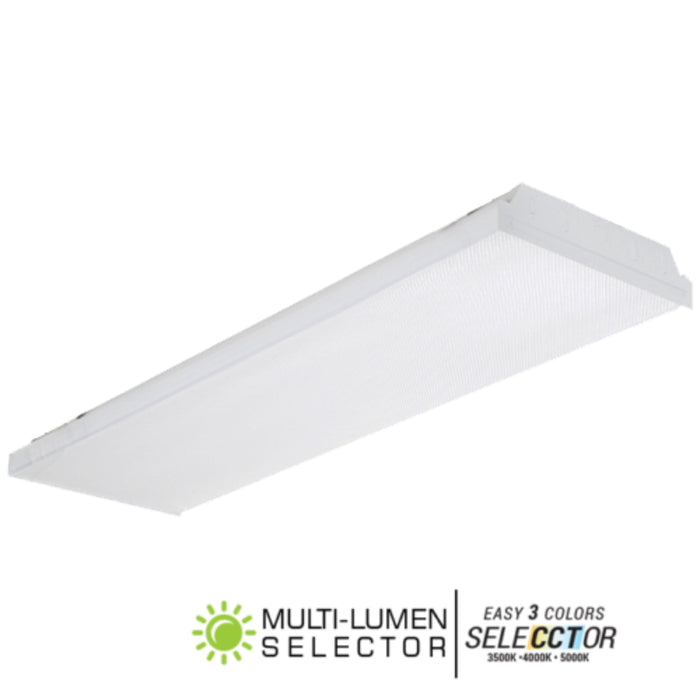 Elite 4-OIW-LED 4-ft LED Industrial Wrap Around, Selectable Lumens, Selectable CCT