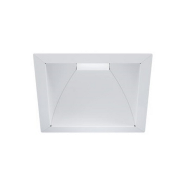 Halo Commercial 41SQ 4" Square Reflector for Integral Emergency Housing, Medium Distribution - Matte White/White Flange