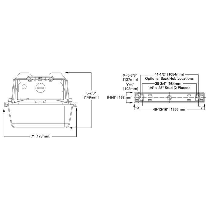 Fail-Safe 4VRVT2 4-ft LED Tamper Resistant Vaportite, 8000lm