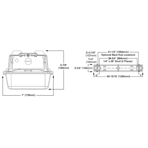 Fail-Safe 4VRVT2 4-ft LED Tamper Resistant Vaportite, 11000lm