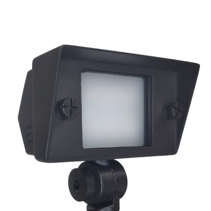 ABBA FPBCC04 2W-7W 12V LED Landscape Flood Light, 3 CCT, Brass