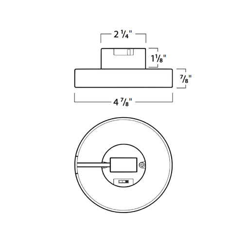 Rayon RSL4 4" LED Surface Mount w/ Glare Control, 5CCT Selectable, 120-277V, Fire-Rated Enclosure