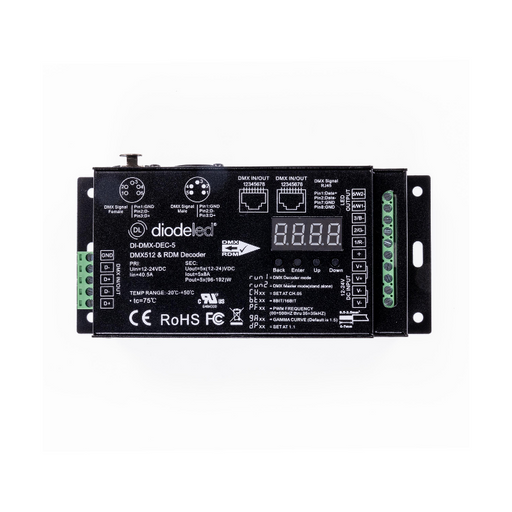 Diode LED DMX512 5-Channel Decoder with RDM