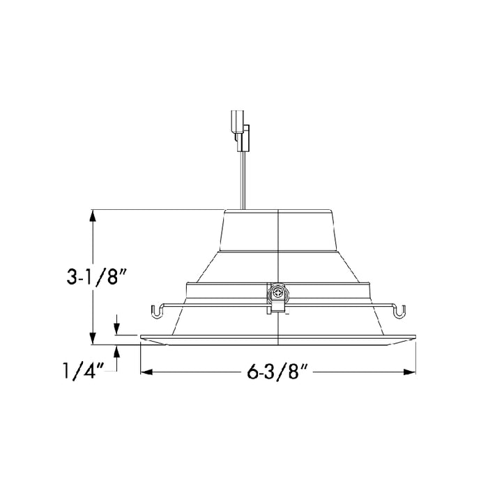 Juno Contractor Select 5RLD G4 Basics Series 5" LED Retrofit Trim, 700 lm