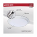 Nuvo 62-1811 10" LED Disk Light, 5CCT Selectable, 120V, White Finish