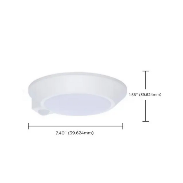 Nuvo 62-1820 7" LED Disk Light with Occupancy Sensor, 5CCT Selectable, 120V, White Finish