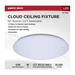 Nuvo 62-1858 19" LED Cloud Flush Mount, 5CCT Selectable, 120V, White Finish