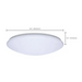 Nuvo 62-1858 19" LED Cloud Flush Mount, 5CCT Selectable, 120V, White Finish